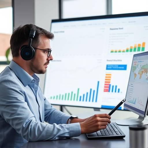 Un consulente di marketing che analizza i dati di una campagna pubblicitaria